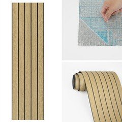 Wallercity Brown Wood Slat Wall Paneling For Interior Walls Removable