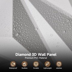 INMOZATA 3D Wall Panels for Interior Wall Decor, 33 Pack 12 x 12 Inch Decorative