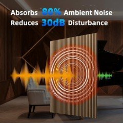 Art3d Acoustic Lightweight Slat Wall Panel 94 x 12.6 in 4-Piece Walnut
