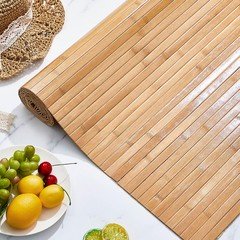 Juexica 2 Pcs Natural Bamboo Wall Panel 24 X 96 Inch Bamboo Covering Renewable