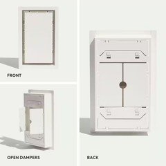FITTES Framed Wall Vent [Luxe] 10 in. x 30. 25 in.