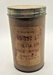 Vintage Goldblatt Gold Ceiling Glitter 1 lb Can NOS Popcorn Acoustic Shimmer