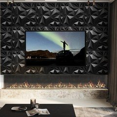 Stickgoo 12 Pack 3D Wall Panels For Interior Wall Decor Black Diamond Design