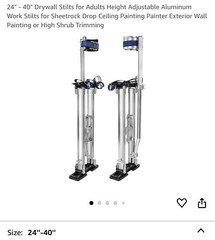 Olenyer Drywall, Painting Stilts 24″-40″New Box Literally Got Snacked On By Dog