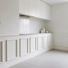 NeatiEase 8 Set Peel & Stick Wall Molding Trim Kit 16×24 Wainscoting Panels