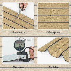 Wallercity Brown Wood Slat Wall Paneling For Interior Walls Removable