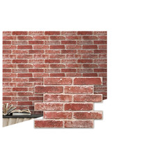Commomy 3D Faux Brick Wall Panels Ultralight Thin Pvc Brick Peel And Stick