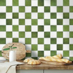 Commomy 10 Pcs Matte 3D Peel and Stick Tile 11.8″x11.8″ Ultralight PVC Square Pe