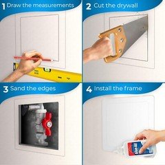 Impact-Resistant Drywall Access Panel – 8 x 8 Inch for Plumbing & Electrical