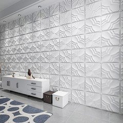 Art3d 33-Pack 3D Textured PVC Wall Panels 12×12″ White – Covers 32 Sq.Ft.