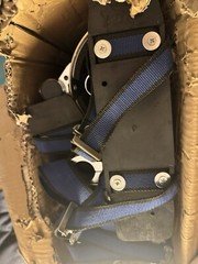 Olenyer Drywall, Painting Stilts 24″-40″New Box Literally Got Snacked On By Dog