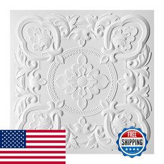 Art3Dwallpanels 12 Pack Drop Ceiling Tiles 24 X 24 Inch High Grade Pvc 3D Wall