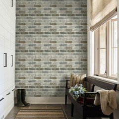 Commomy 10 Pcs 3D Faux Brick Peel and Stick – 11.8″x11.8″ Thin PVC Wall Panel