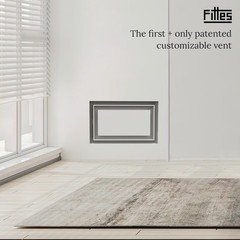 Fittes Flush Wall Vent [Lite+] – 6″x10″ – Cotton White – 6″x10″,