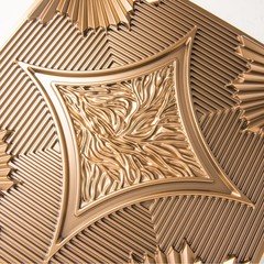 Art3D Drop Ceiling Tiles 24X24 In Bronze 12-Pack 48 Sq.Ft 3D Wainscoting Panels