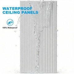 12PCS Ceiling Panel 2×4 Feet, PVC Decorative Ceiling Covering Panel,White