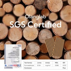 Olanglab Wood Slat Wall Panels 4 Pack Acoustic Wall Panels 47.24 X 23.62 Each