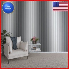 Ekena Millwork 47H X 3/8T Pvc Adjustable Slat Wall Panel Kit W/ 1W Slats