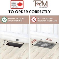 Framed OG Floor Vent [Luxe] 4×12 inch