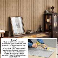 Chejiaye Wood Slat Peel And Stick 3D Wall Panel -23.6X118Soundproof