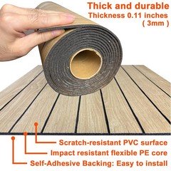 Yu Li 3Dh Peel And Stick Pvc Slat Wall Panel 236X15.75 Self-Adhesive Thick Faux