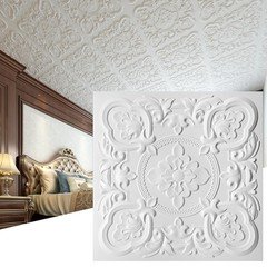 Art3Dwallpanels 12 Pack Drop Ceiling Tiles 24 X 24 Inch High Grade Pvc 3D Wall