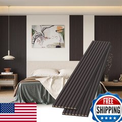 Pohare Wood Slat Wall Panels 2 Pack 8 X 1 Ft Decorative Wood Panels For