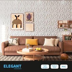 Art3d 20 Pack Decorative 3D Wall Panels 19 Sq.feet PVC Interior Wall Décor 11.8x