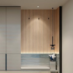 Yu Li 3Dh Peel And Stick Pvc Slat Wall Panel 236X15.75 Self-Adhesive Thick Faux