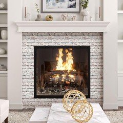 COMSTICKC 3D Faux Brick Wall Panel Peel and Stick 10 Pcs 12X12 Small PVC Decorat