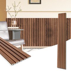 WPC Wainscoting Panels, 16-Pack 48 X 6 Inch 3D Wall Accents for Interior Wall De