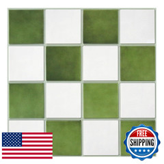 Commomy 10 Pcs Matte 3D Peel and Stick Tile 11.8″x11.8″ Ultralight PVC Square Pe