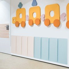 Wall Panels Pack of 8, Self-Adhesive Wall Panel, Anti-collision Wall Padding