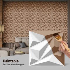 INMOZATA 3D Wall Panels for Interior Wall Decor, 33 Pack 12 x 12 Inch Decorative
