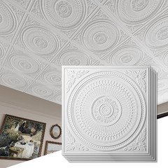 Art3D 12-Pack Drop Ceiling Tiles 2X2 Ft Decorative Easy Install Pvc Ceiling