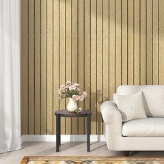 Wallercity Brown Wood Slat Wall Paneling For Interior Walls Removable