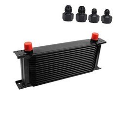 19 Row Oil Cooler 10AN Stacked Plate Aluminum Transmission Engine Cooler 19 ROW