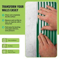 5 Pack Peel and Stick Backsplash Tiles Vinyl Self Adhesive Back Splash Stick OnT
