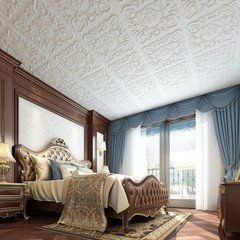 Art3Dwallpanels 12 Pack Drop Ceiling Tiles 24 X 24 Inch High Grade Pvc 3D Wall