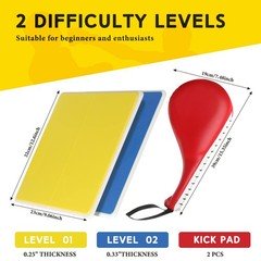 Lenwen 4 Pcs Taekwondo Training Set, 2 Rebreakable Taekwondo Breaking Boards …