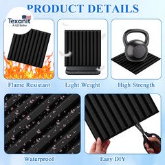 32 Pcs 3D Slat Wall Panels, 12″X12″ PVC Fluted Wall Paneling for Interior Decor,