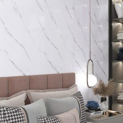 Lacheery 15.8X317 Removable Marble Wall Panels For Interior Walls Decor Faux