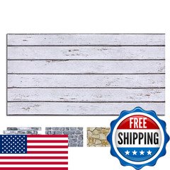 Comstickc 3D Faux Wood Wall Sticker Peel And Stick Wall Covering12 Pcs Of 22.8