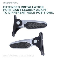 Minho Universal Folded Scooter Footpegs,Foot Rest in Aluminum Alloy