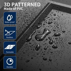 Art3d 24×24 PVC 3D Wall Drop Ceiling Tiles 12-Pack Fire Rated Washable 48 sq ft