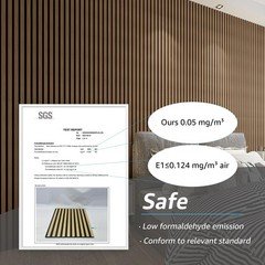 Art3D 6-Piece Wood Slat Acoustic Panels For Stylish Decor And Noise Reduction