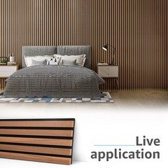 Art3D 6-Piece Wood Slat Acoustic Panels For Stylish Decor And Noise Reduction