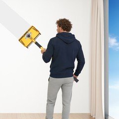 Wallboard Mud Compound Putty Finishing Box Tool, 12inch Wall Plastering Box Tool