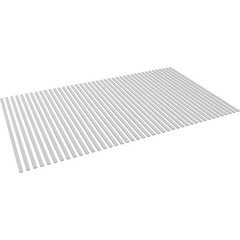 Ekena Millwork 47H X 3/8T Pvc Adjustable Slat Wall Panel Kit W/ 1W Slats