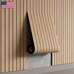 Yu Li 3Dh Peel And Stick Pvc Slat Wall Panel 236X15.75 Self-Adhesive Thick Faux